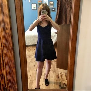 Pixley Navy Blue Mini Cami Dress